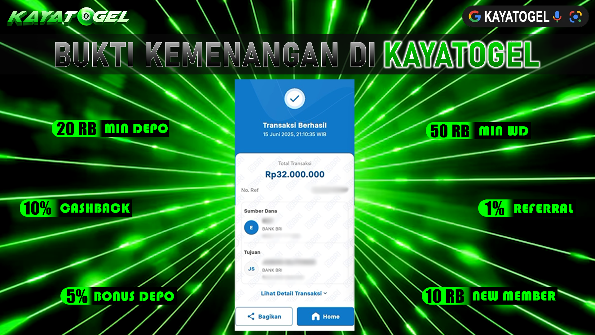 KAYATOGEL JACKPOT TOGEL PASARAN LONDON4D Rp.32.000.000.,- LUNAS