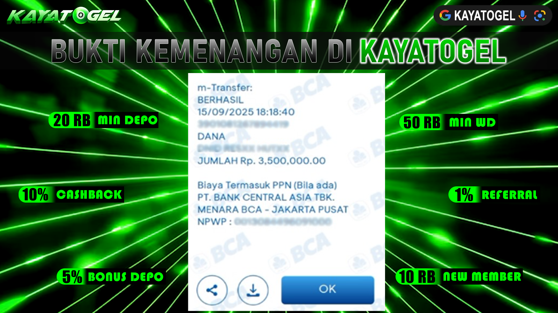 KAYATOGEL JACKPOT TOGEL PASARAN SINGAPORE Rp.3.500.000.,- LUNAS