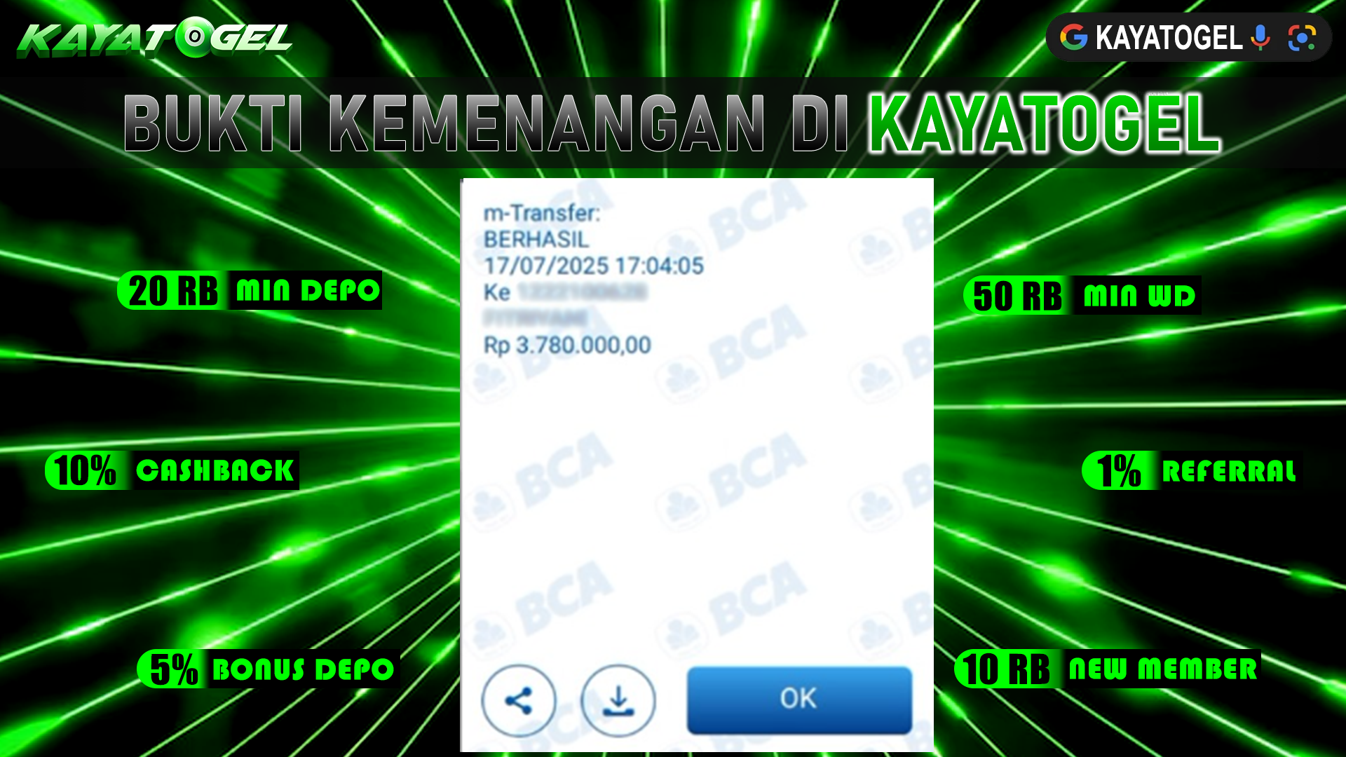 KAYATOGEL JACKPOT TOGEL PASARAN TOTO MACAU Rp.3.780.000.,- LUNAS