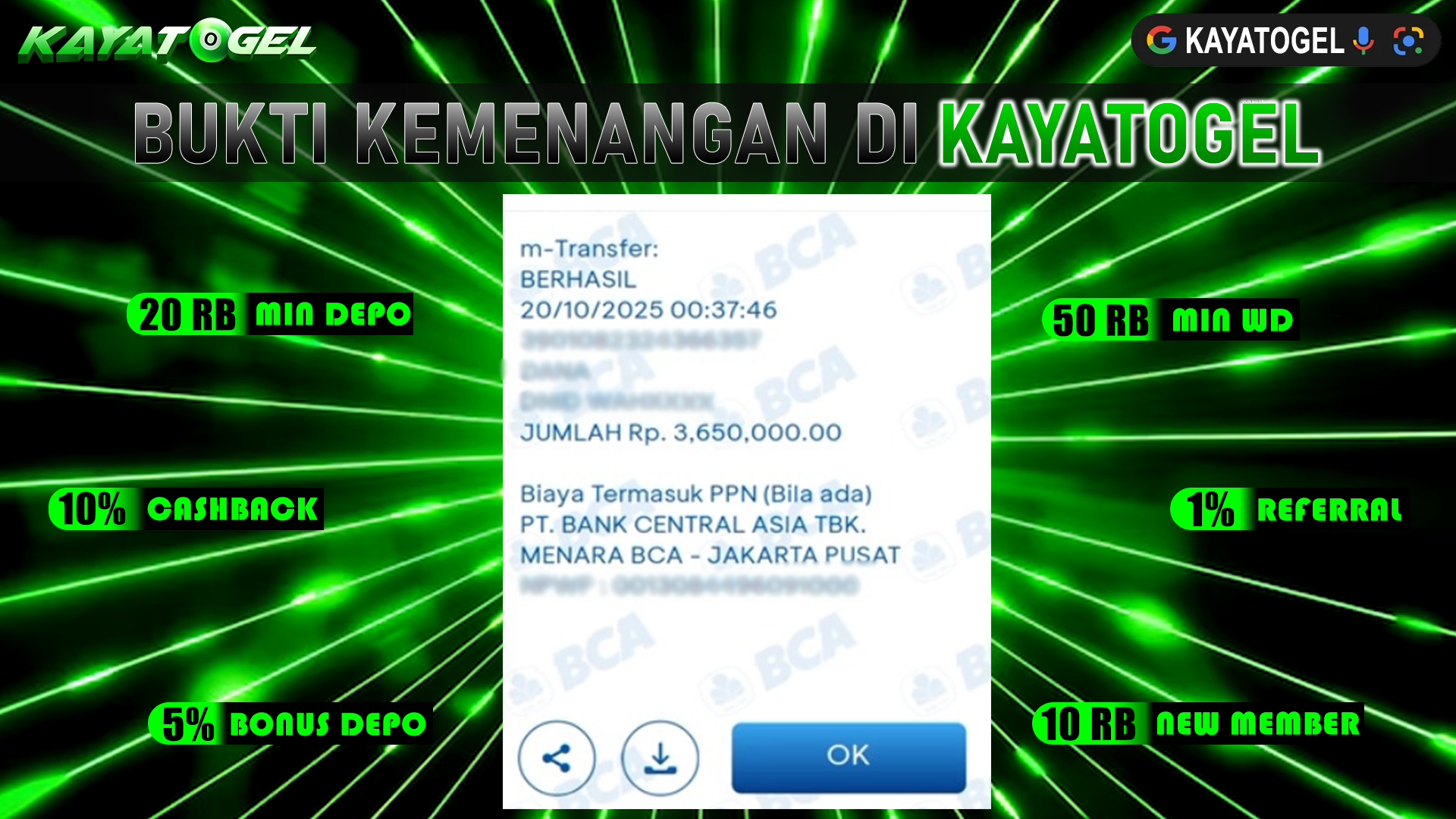 KAYATOGEL JACKPOT SLOT SUPER POWERFUL Rp.3.650.000.,- LUNAS