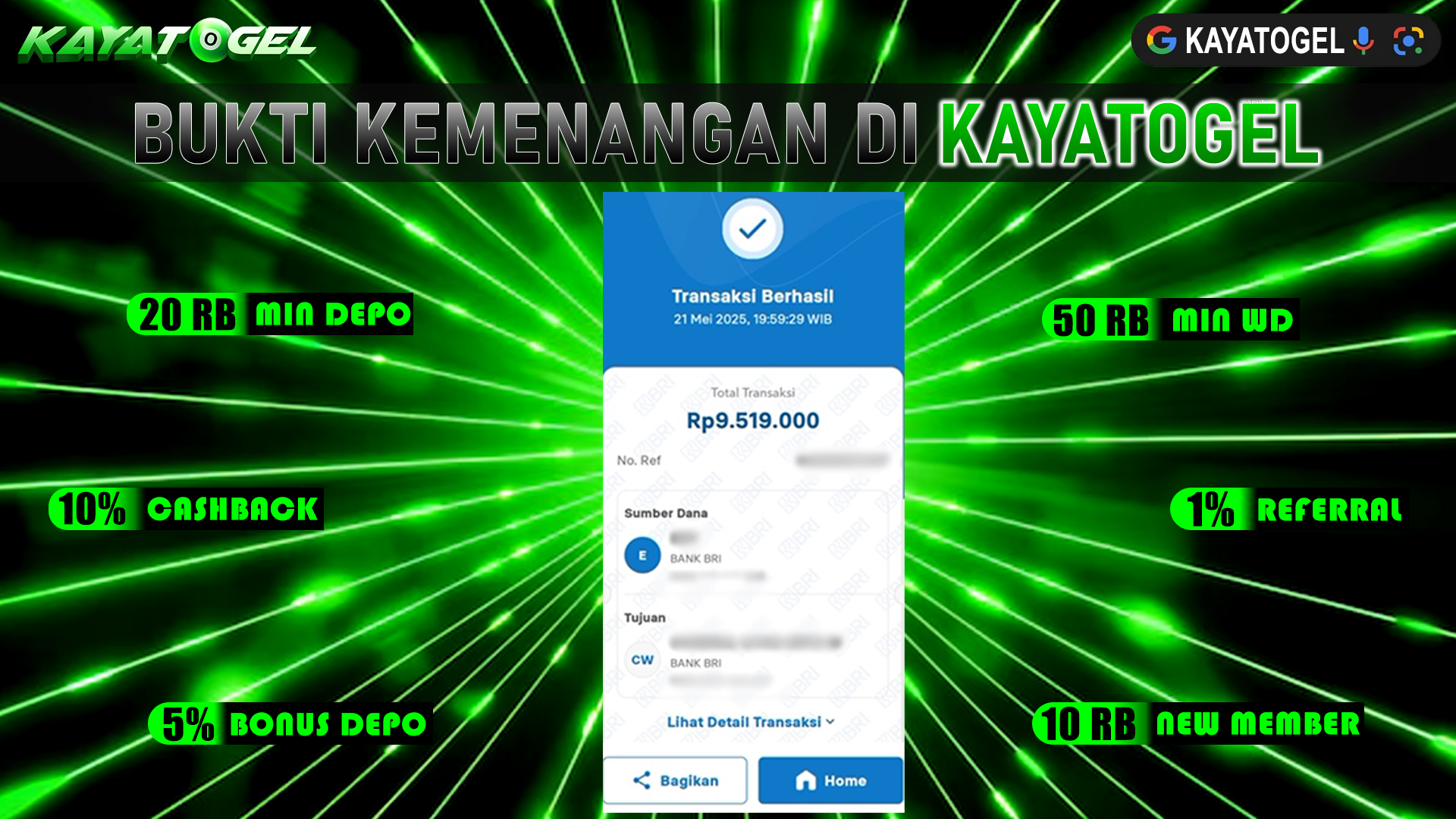 KAYATOGEL JACKPOT TOGEL PASARAN FRANKFURT Rp.9.519.000.,- LUNAS
