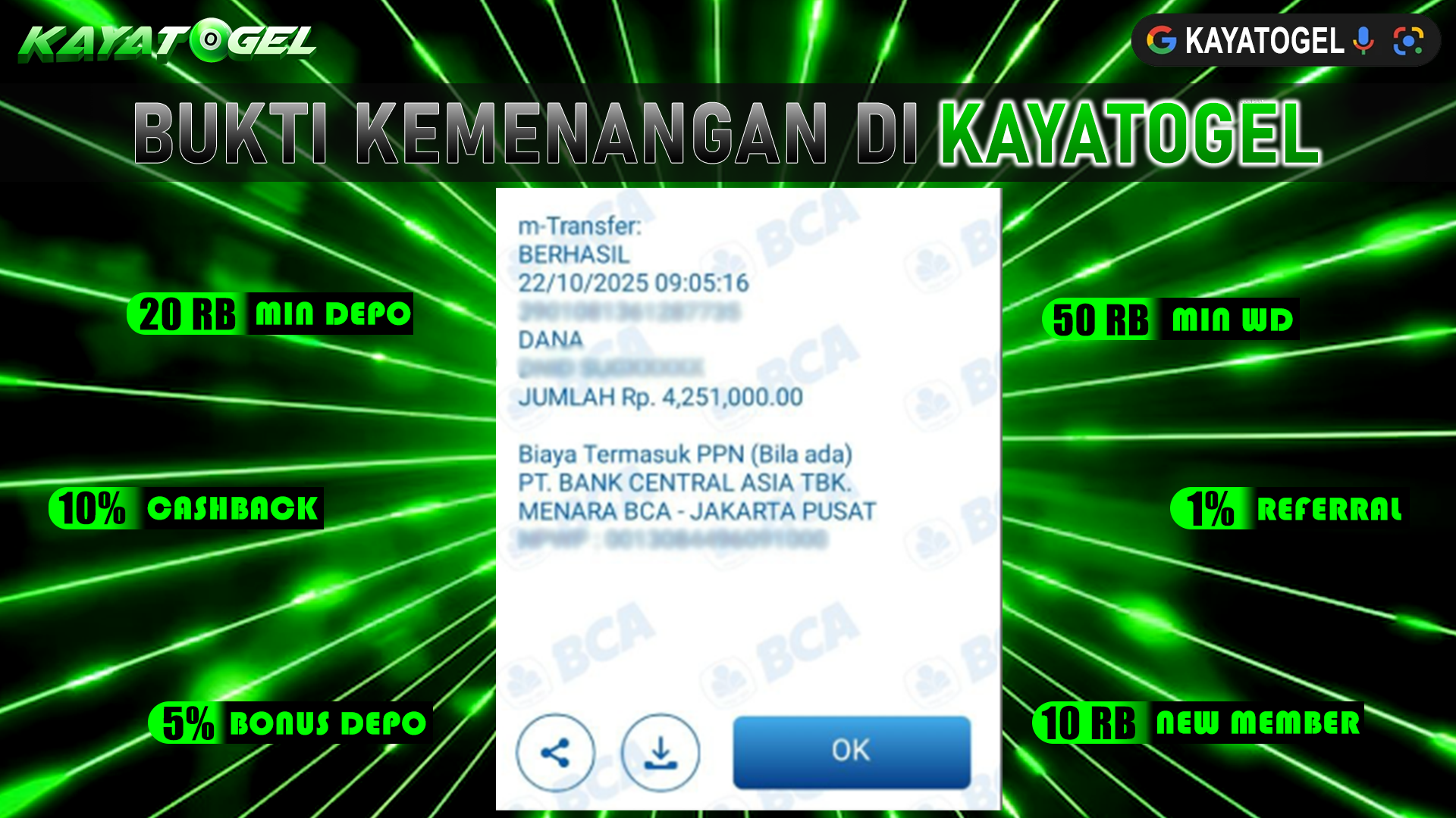 KAYATOGEL JACKPOT SLOT PLINKO POP Rp.4.251.000.,- LUNAS
