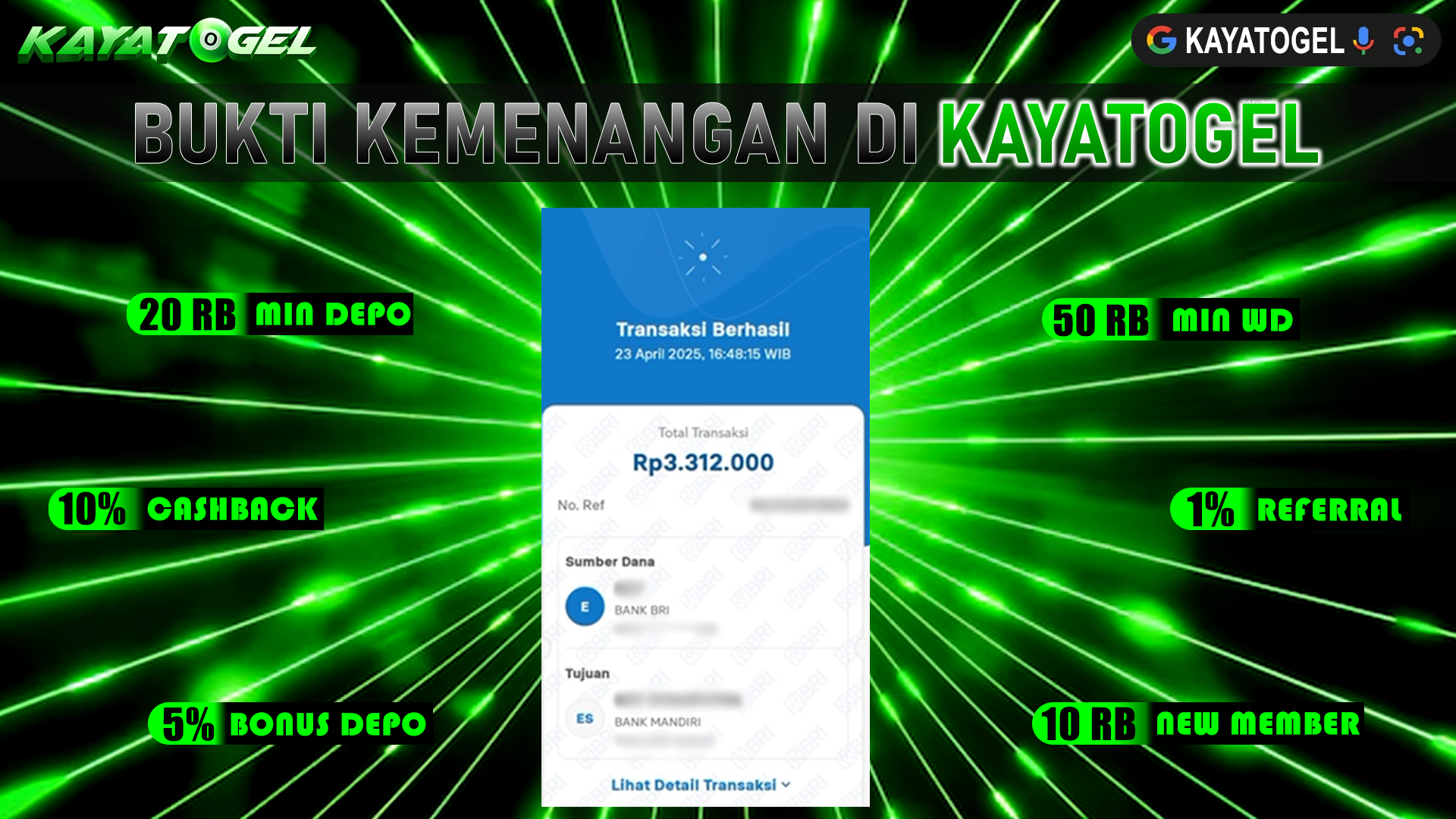 KAYATOGEL JACKPOT TOGEL PASARAN SINGAPORE Rp.3.312.000.,- LUNAS
