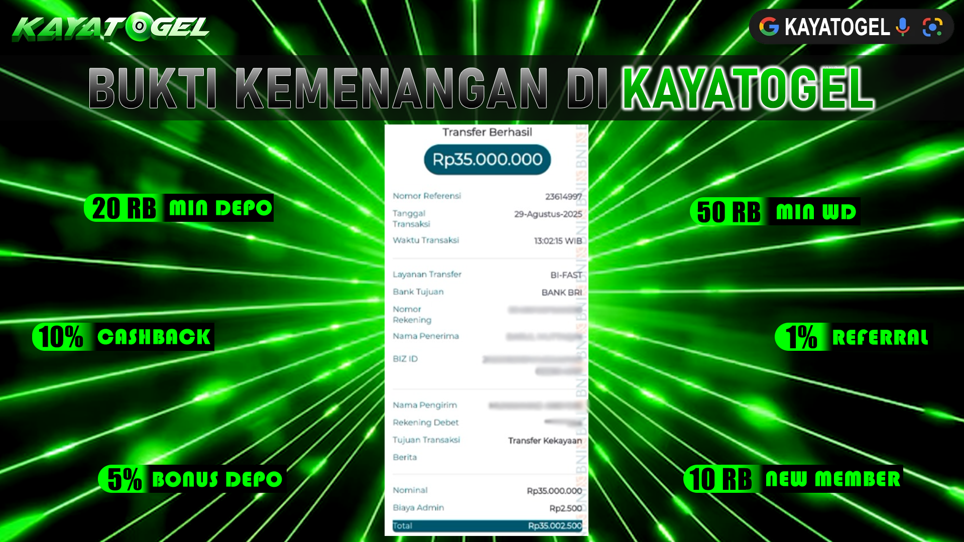 KAYATOGEL JACKPOT SLOT MAHJONG KING Rp.35.000.000.,- LUNAS