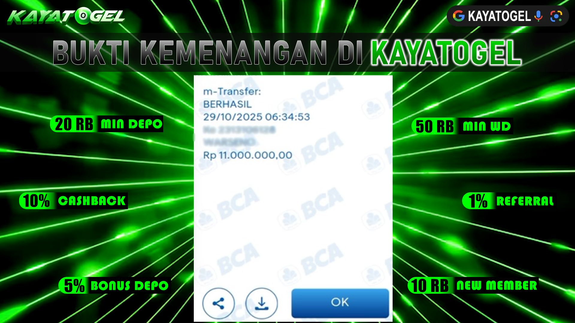 KAYATOGEL JACKPOT SLOT BINGO MANIA Rp.11.000.000.,- LUNAS