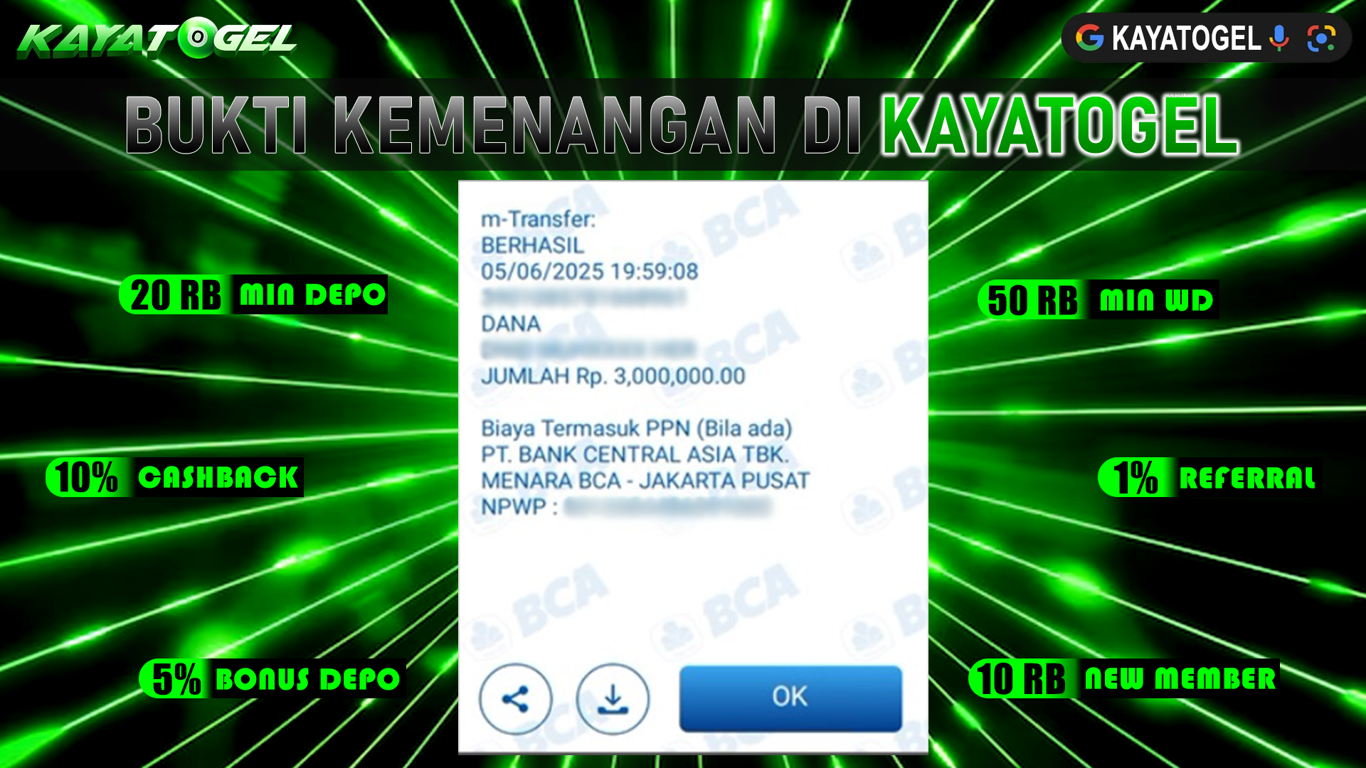 KAYATOGEL JACKPOT SLOT LUCKY NEKO Rp.3.000.000.,- LUNAS