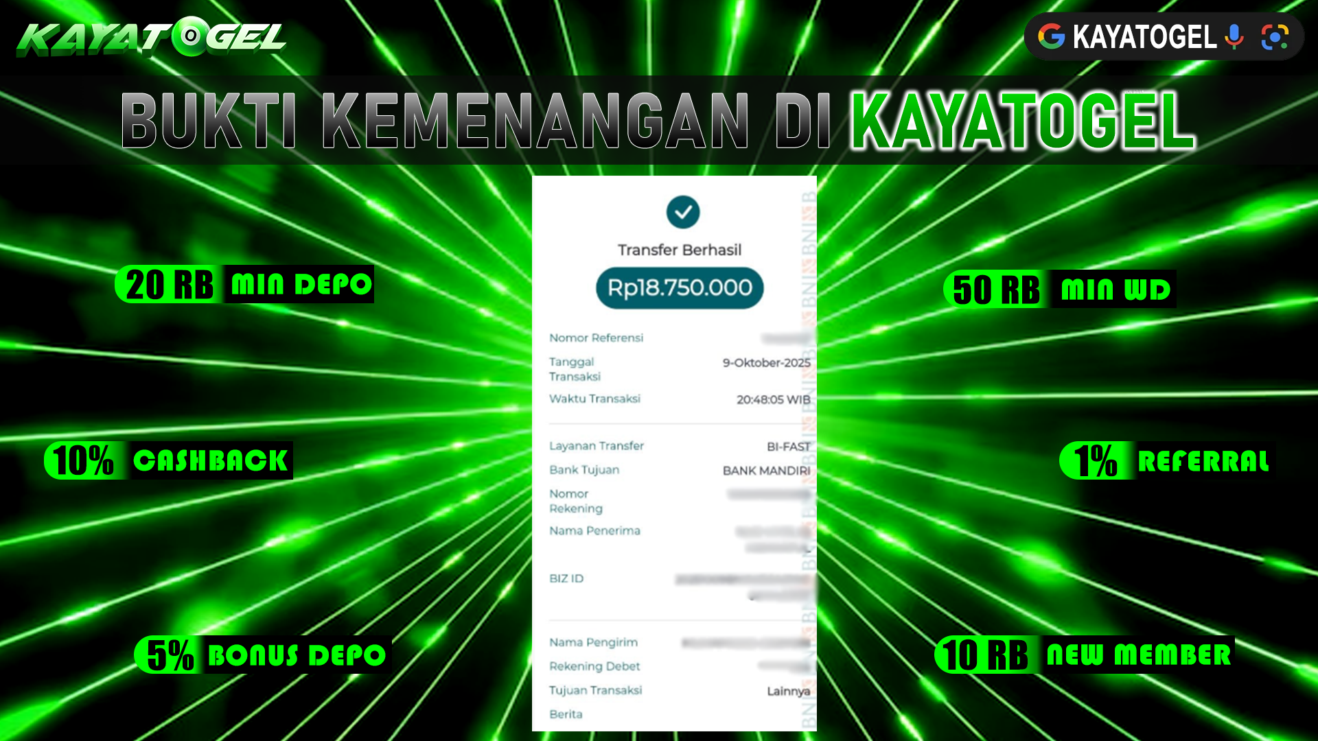 KAYATOGEL JACKPOT TOGEL PASARAN NEW YORK Rp.18.750.000.,- LUNAS