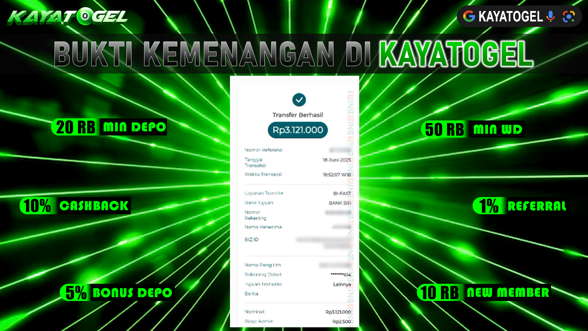 KAYATOGEL JACKPOT TOGEL PASARAN SINGAPORE Rp.3.121.000.,- LUNAS
