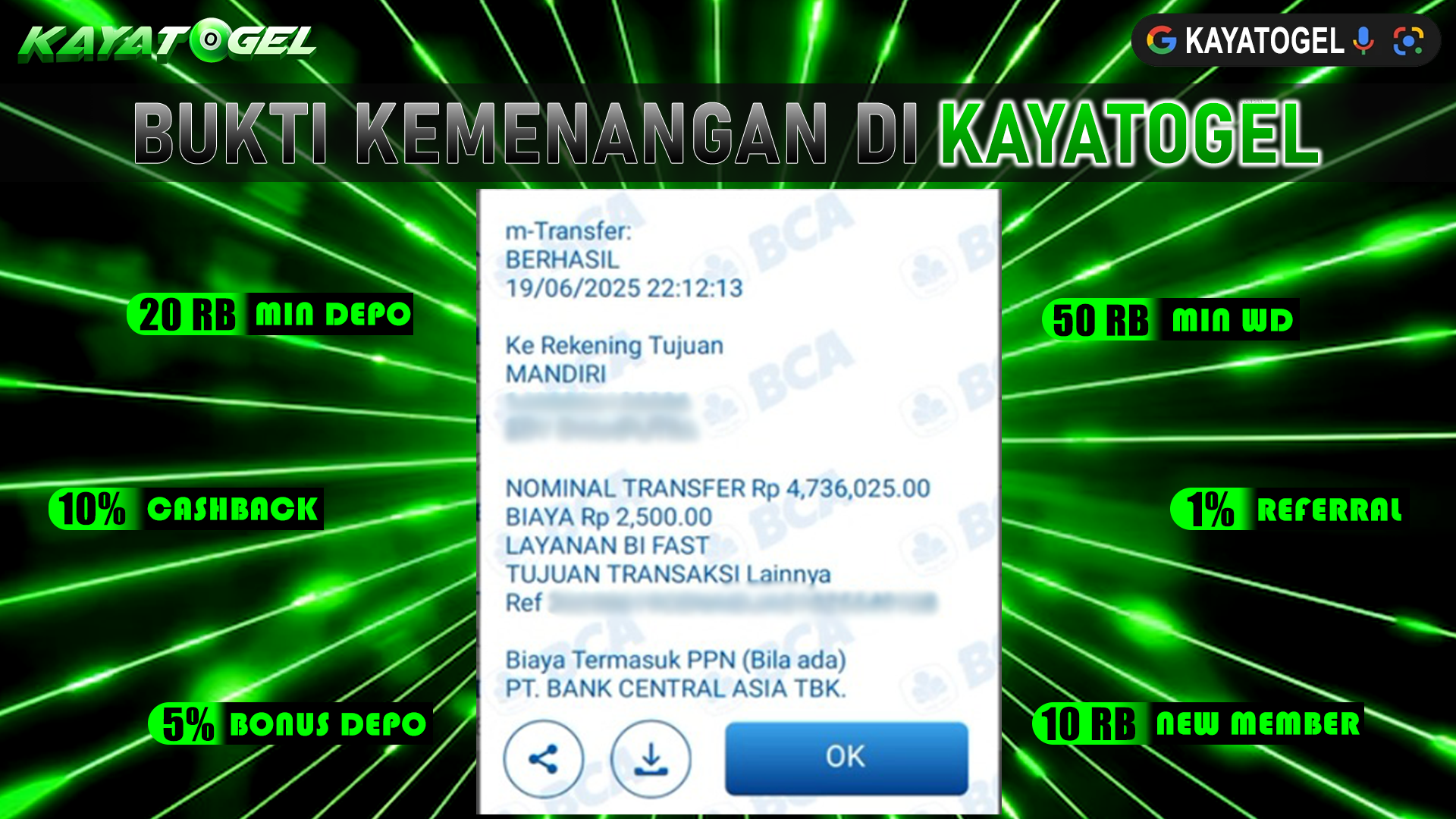 KAYATOGEL JACKPOT TOGEL PASARAN MADAGASCAR Rp.4.736.025.,- LUNAS