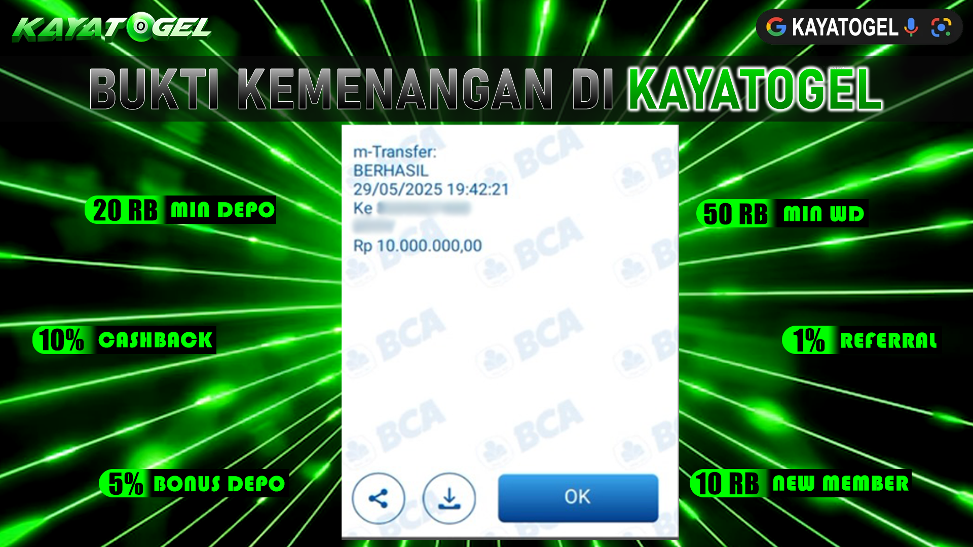 KAYATOGEL JACKPOT TOGEL PASARAN TOTO MACAU Rp.10.000.000.,- LUNAS