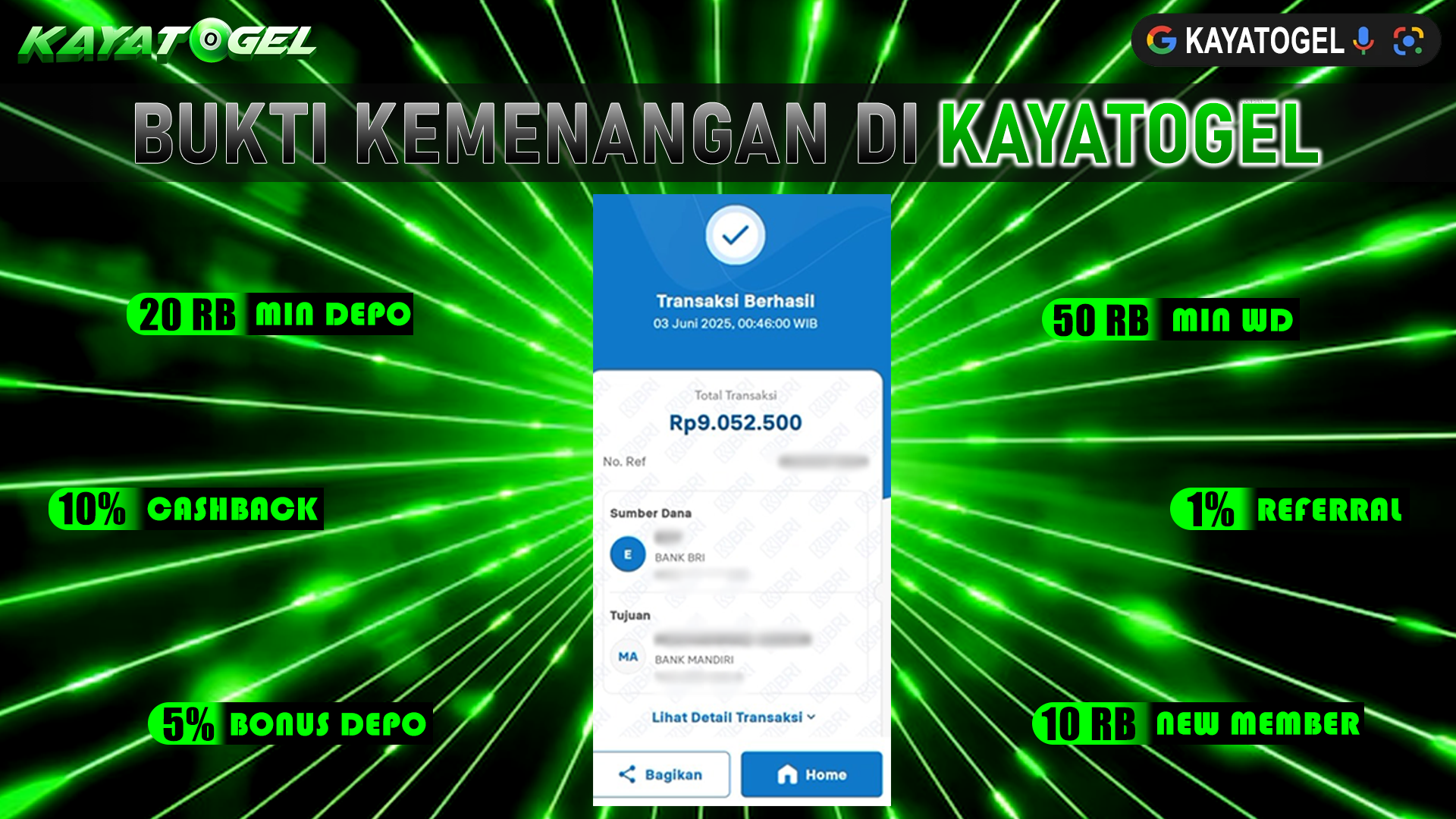 KAYATOGEL JACKPOT TOGEL PASARAN TOTO MACAU Rp.9.052.500.,- LUNAS