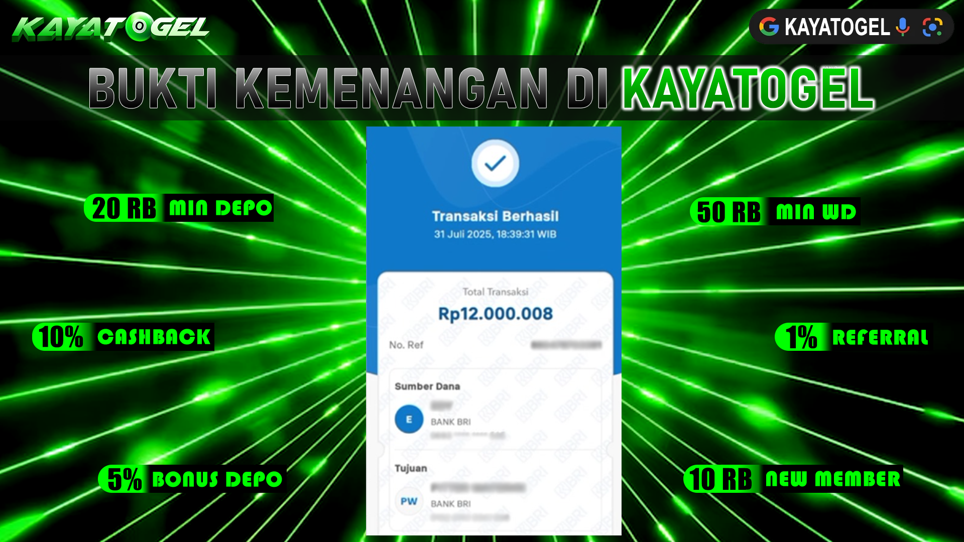 KAYATOGEL JACKPOT TOGEL PASARAN SINGAPORE Rp.12.000.008.,- LUNAS