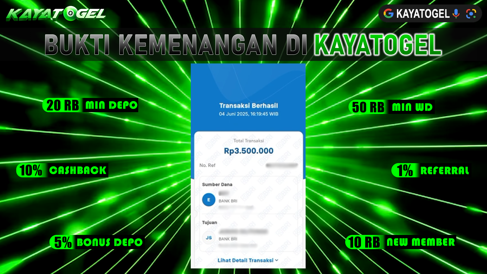 KAYATOGEL JACKPOT TOGEL PASARAN TOTO MACAU Rp.3.500.000.,- LUNAS
