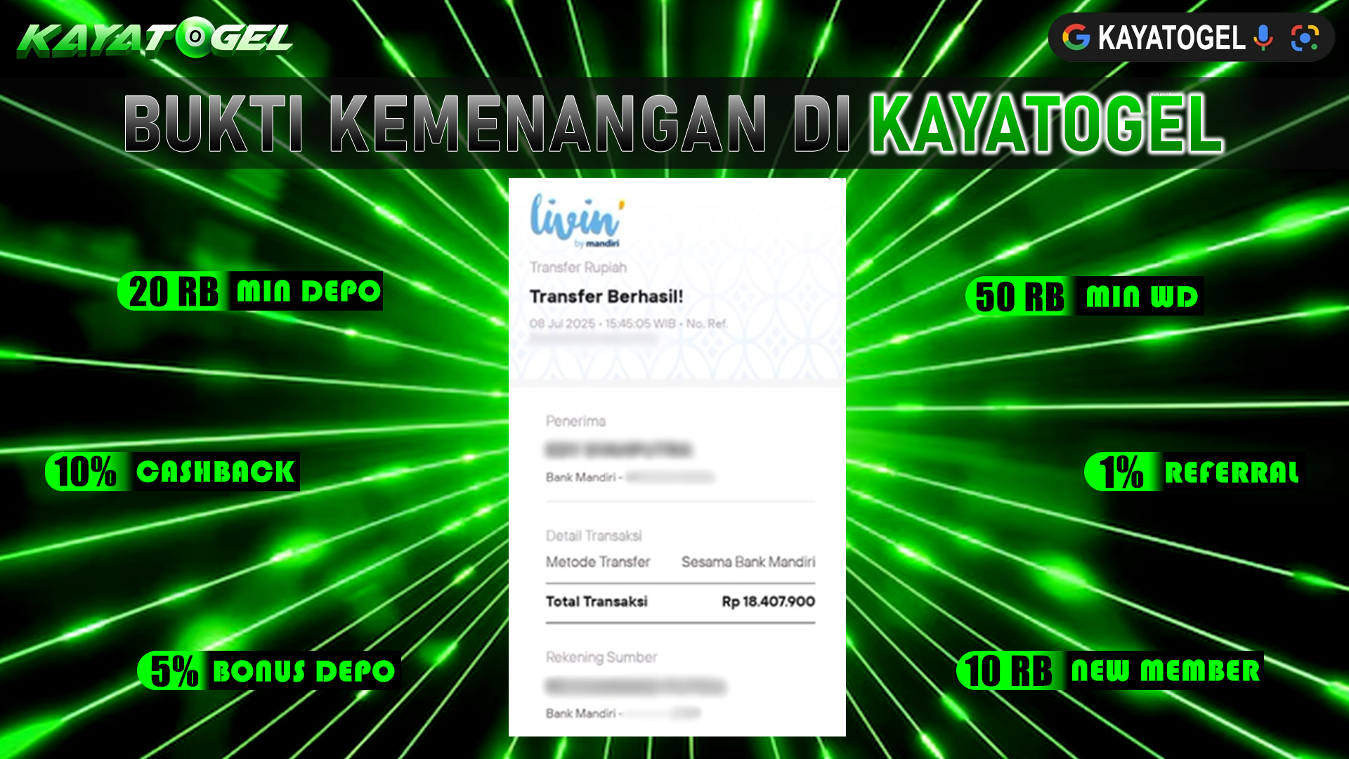 KAYATOGEL JACKPOT SLOT KOI GATE Rp.18.407.900.,- LUNAS